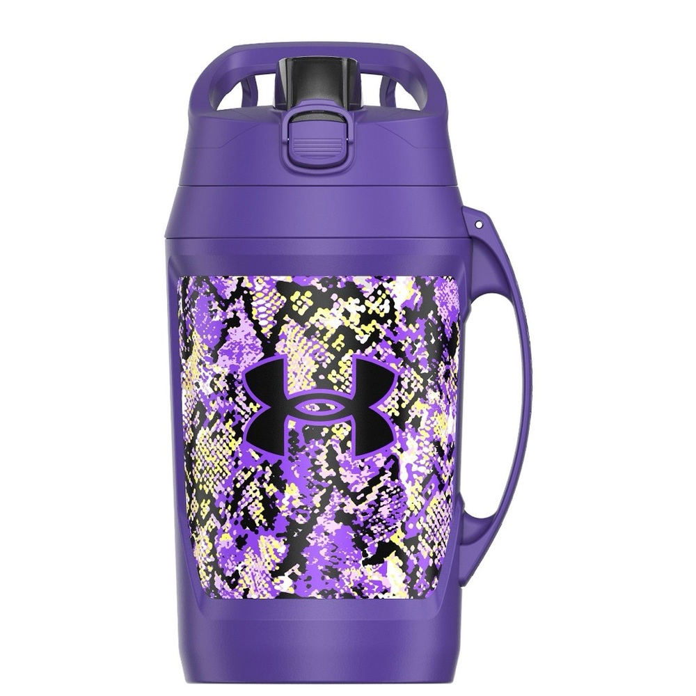 Under Armour Purple and Black Camo 64oz Water Jug